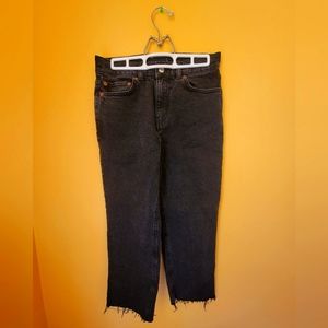 New asos petite black denim jeans